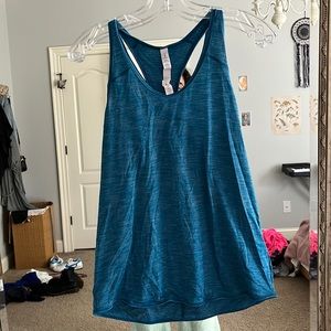 blue lululemon tank
